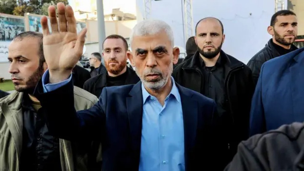 Yahya Sinwar foi um dos líderes do Hamas que planejaram o ataque de 7 de outubro de 2023 — Foto: Yousef Masoud/SOPA Images/LightRocket via Getty Images