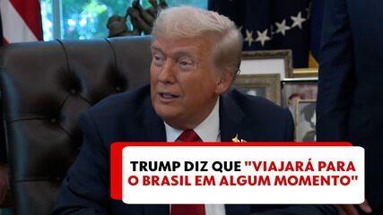 Trump diz que "viajará para o Brasil em algum momento"