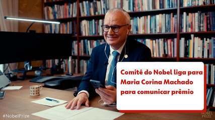 Comitê do Nobel liga para Maria Corina Machado para comunicar prêmio