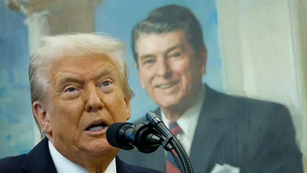 Donald Trump tem o poder de aprovar uma ampla gama de operações clandestinas que sua administração considera que favorecem a segurança nacional. — Foto: Getty Images via BBC