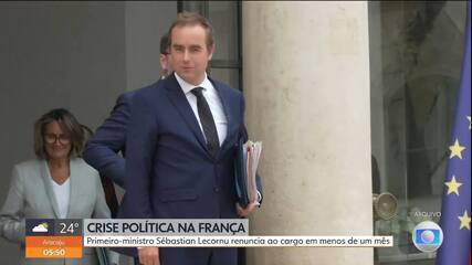 Primeiro-ministro Sébastian Lecornu renuncia ao cargo em menos de um mês