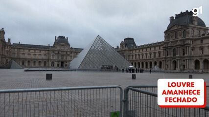 Museu do Louvre amanhece fechado e com segurança reforçada após roubo de joias