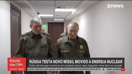 Rússia testa novo míssil movido a energia nuclear