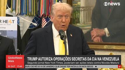 Trump admite ter autorizado ações da CIA na Venezuela e diz estudar ataques terrestres contra cartéis