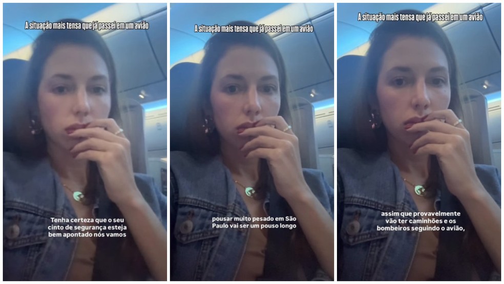 influenciadora relata susto após dois voos para Miami voltarem a Guarulhos por problema na aeronave — Foto: Reprodução/Instagram
