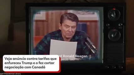 Veja anúncio contra tarifas que enfureceu Trump e o fez cortar negociação com Canadá