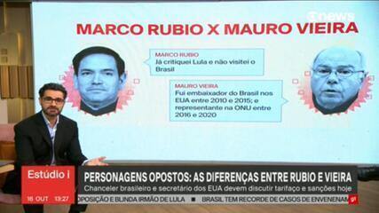 Personagens opostos: as diferenças entre Marco Rubio e Mauro Vieira