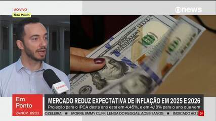 Mercado financeiro reduz expectativa de inflação em 2025 e 2026