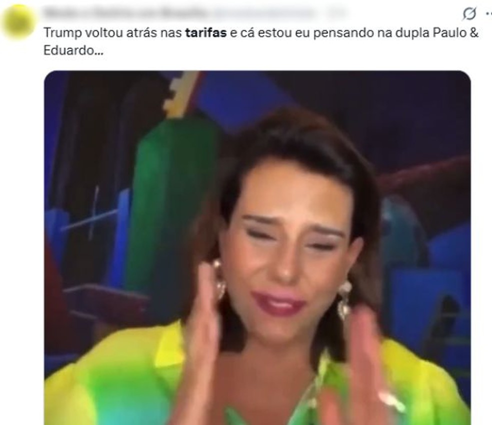 Meme sobre o tarifaço. — Foto: Reprodução/X