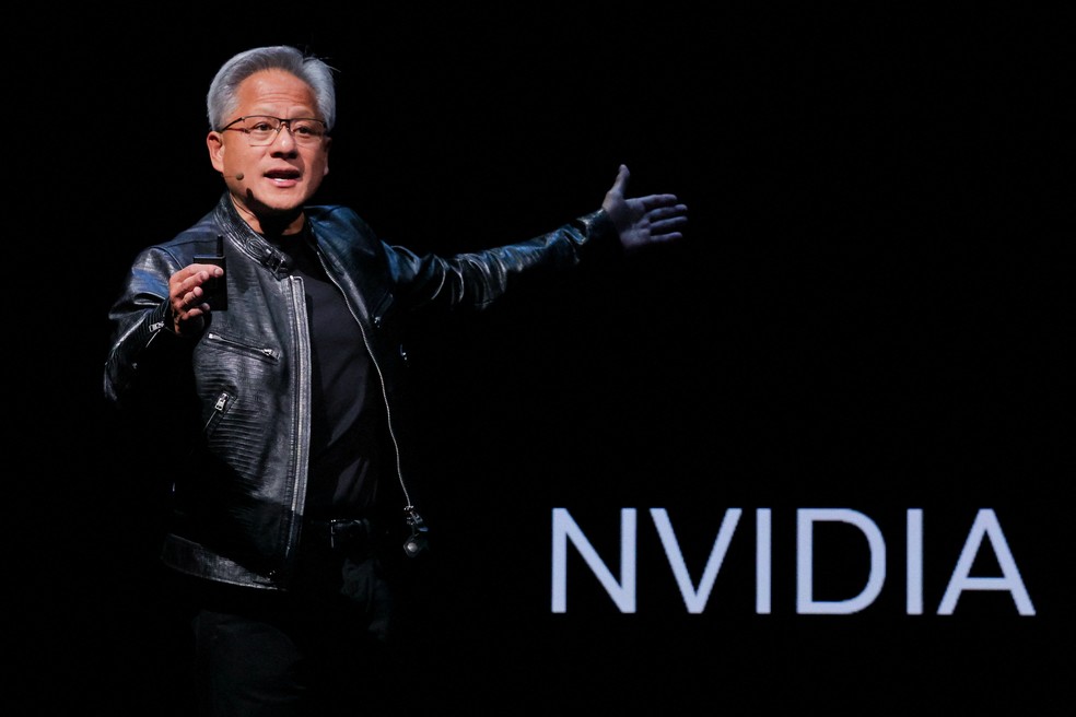 Jensen Huang, CEO da Nvidia, durante feira em Taiwan em junho de 2024 — Foto: REUTERS/Ann Wang/File Photo