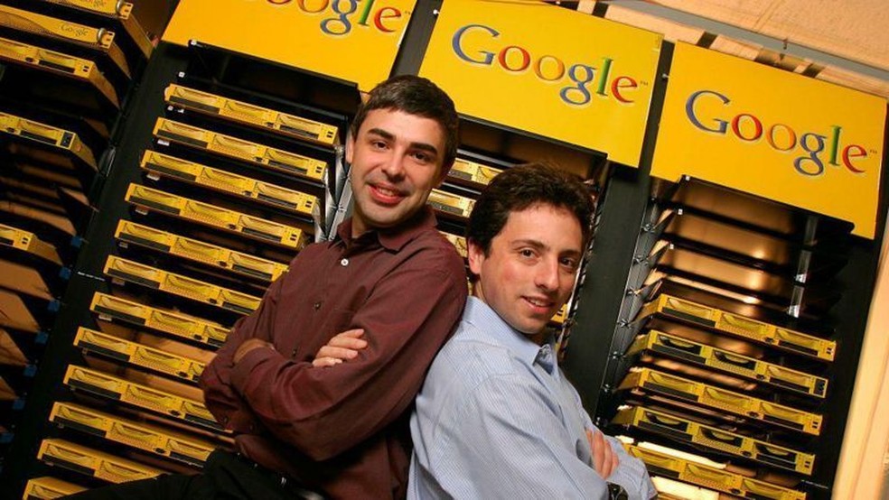 Larry Page e Sergey Brin lançaram o Google em 1998 — Foto: Reprodução - Getty Imagens