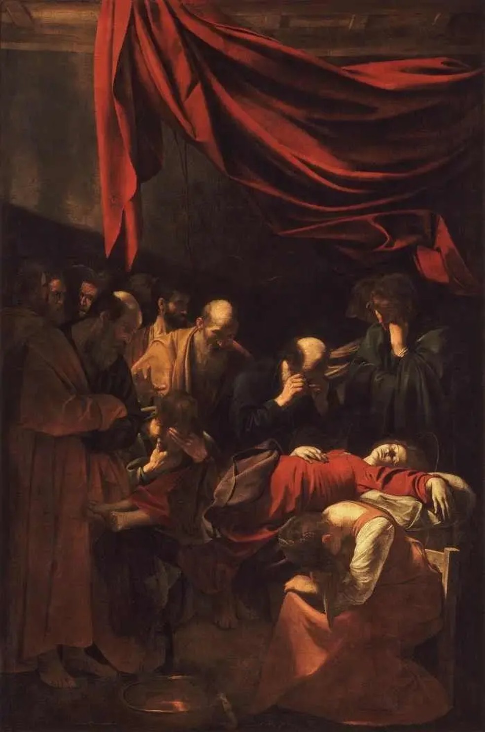 A Morte da Virgem, obra de 1606, de Caravaggio — Foto: Domínio Público
