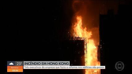 Incêndio em Hong Kong: andaimes de bambu podem ter contribuído para espalhar o fogo