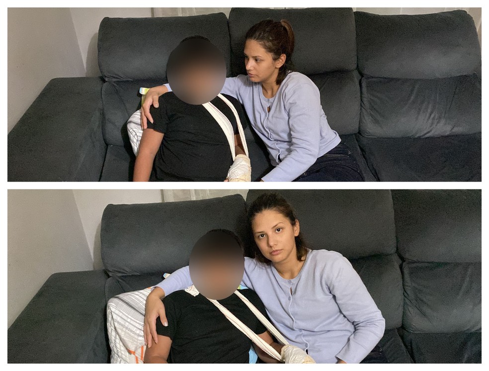 Criança brasileira tem dois dedos decepados em escola de Portugal, diz mãe — Foto: Arquivo pessoal