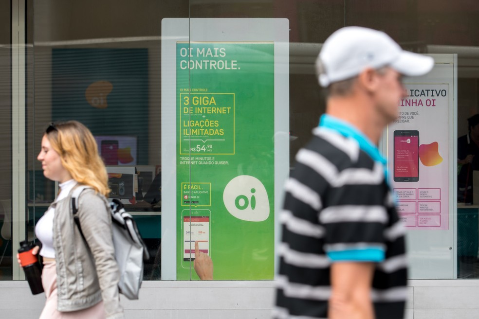 Loja da Oi em São Paulo — Foto: Marcelo Brandt/G1