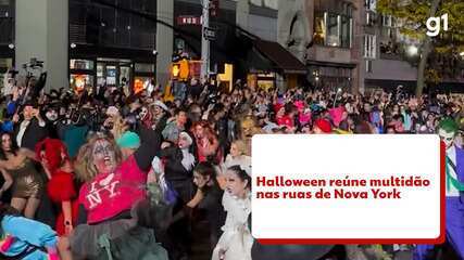 Halloween reúne multidão nas ruas de Nova York