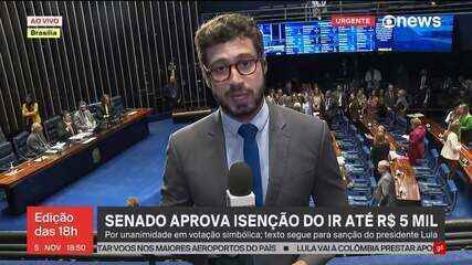 Senado aprova o projeto que isenta do IR quem ganha até R$ 5 mil por mês