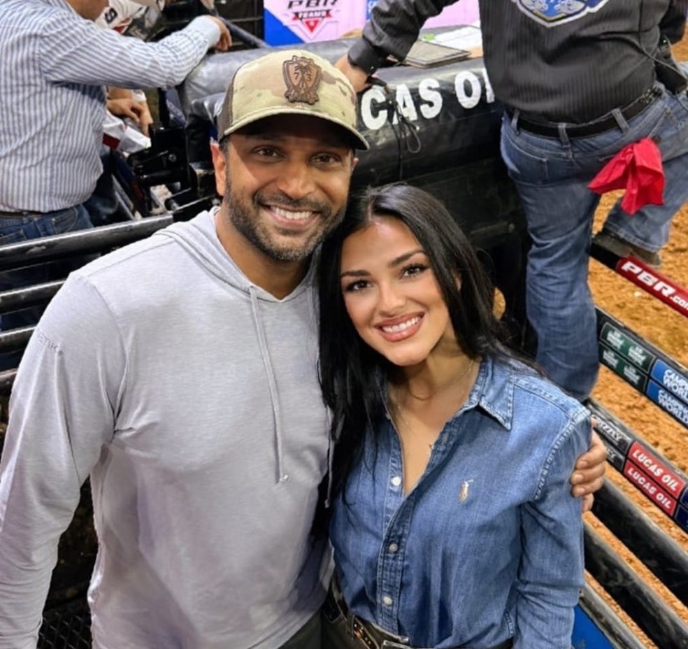 Diretor do FBI, Kash Patel, e a namorada, a cantora de country e ativista conservadora Alexis Wilkins — Foto: Instagram