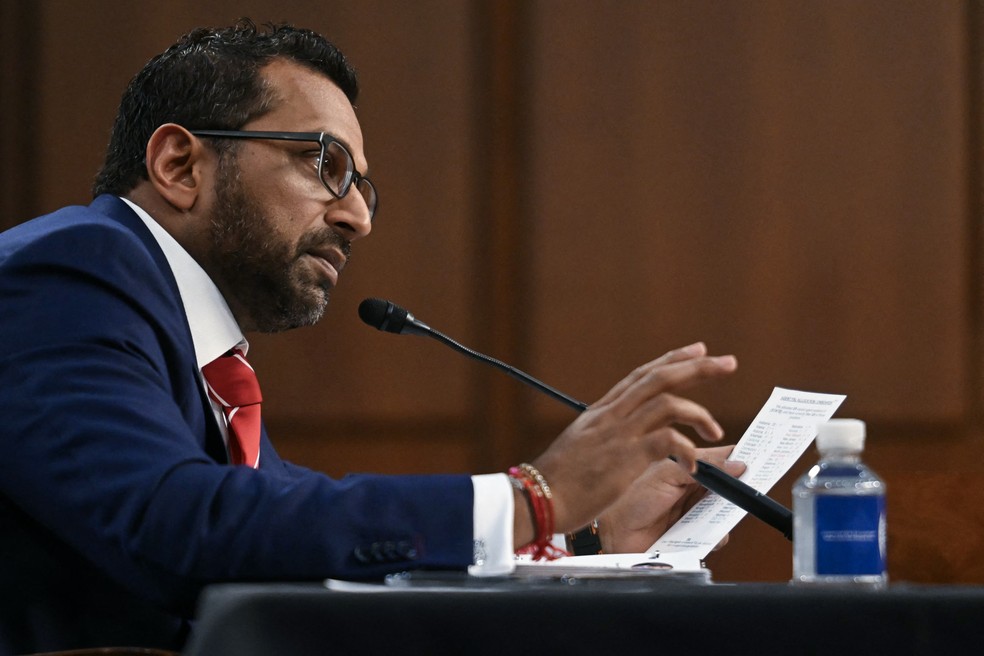 O diretor do FBI, Kash Patel — Foto: Jim WATSON / AFP