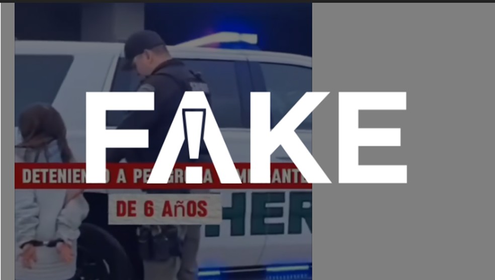 Vídeo não mostra detenção de criança de 6 anos — Foto: g1