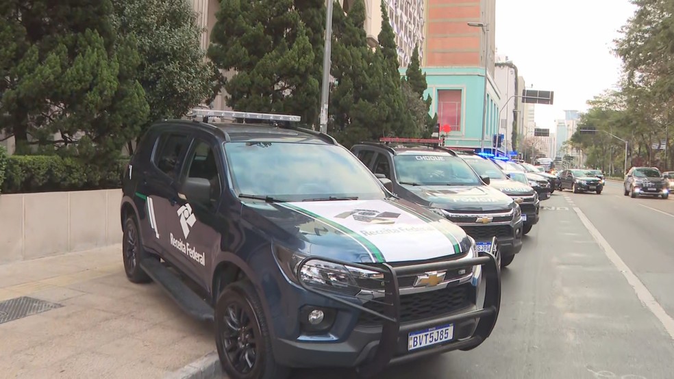 Operação do MP-SP com Receita e Polícia Federal — Foto: TV Globo