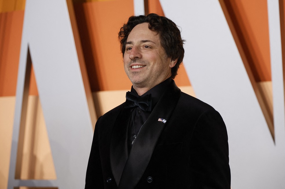Sergey Brin na festa do Oscar da Vanity Fair após a 97ª edição do Oscar, em Beverly Hills, Califórnia, EUA, em 2 de março de 2025 — Foto: REUTERS/Danny Moloshok