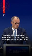 Chanceler alemão diz que jornalistas ficaram contentes ao sair de Belém após COP30