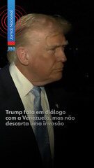 Trump fala em diálogo com a Venezuela, mas não descarta uma invasão