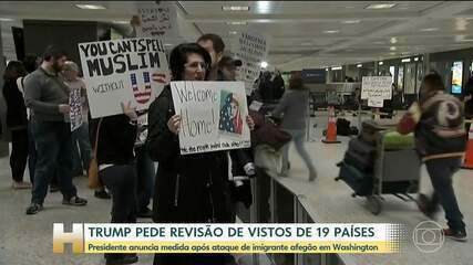 Trump manda revisar visto de residência permanente de imigrantes de 19 países
