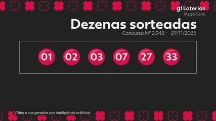 G1 | Loterias - Mega-Sena 2945