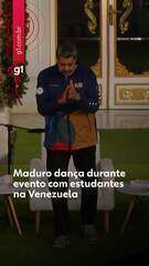 Maduro dança durante evento com estudantes