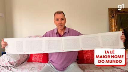 Nome mais longo do mundo leva 20 minutos para ser lido