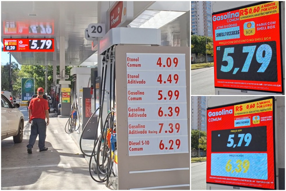 Posto de combustíveis na Zona Sul de São Paulo — Foto: Gustavo Honório/g1