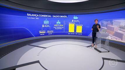 No 2º mês do tarifaço, Brasil vendeu mais do que comprou no exterior, mas em volume menor