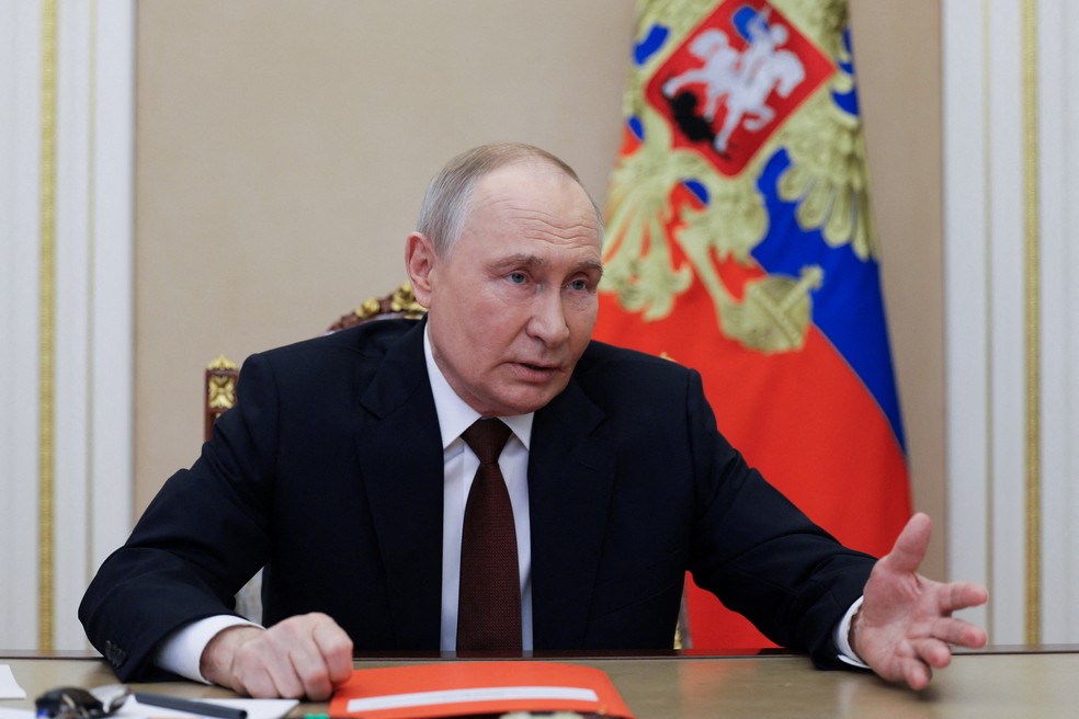 O presidente da Rússia, Vladimir Putin — Foto: Sputnik/Gavriil Grigorov/Pool via REUTERS