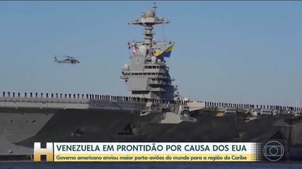 Trump x Maduro: Venezuela faz exercícios militares e pede 'preparo máximo para luta armada' após chegada de porta-aviões dos EUA
