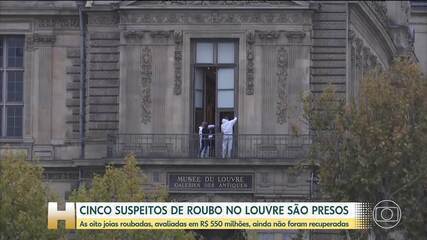 Cinco novos suspeitos de participação no roubo do Louvre são presos em Paris