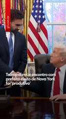 Trump diz que encontro com prefeito eleito de Nova York foi 'produtivo'