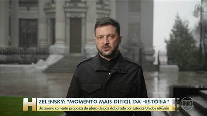 Zelensky diz que Ucrânia enfrenta momento mais difícil da história
