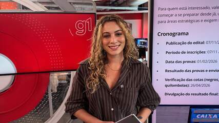 g1 em 1 Minuto: Concurso da Caixa terá salários de até R$ 14,9 mil