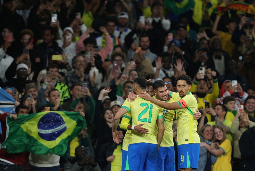 Seleção brasileira vence amistoso contra Senegal — Foto: Isabel Infantes/Reuters