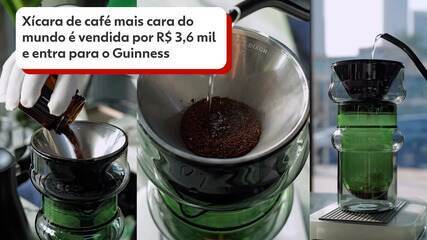 Xícara de café mais cara do mundo custa mais de R$ 3,6 mil e entra no Guinness