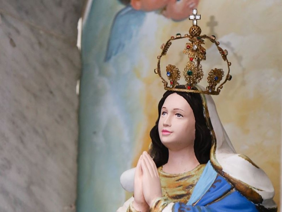 Imagem de Nossa Senhora da Conceição — Foto: Paróquia Imaculada Conceição/Divulgação