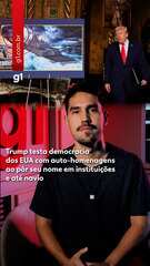 Trump testa democracia dos EUA com auto-homenagens ao pôr seu nome em instituições