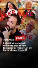 É fake vídeo de idosos explicando fantasias cômicas para Halloween; tudo foi feito com IA