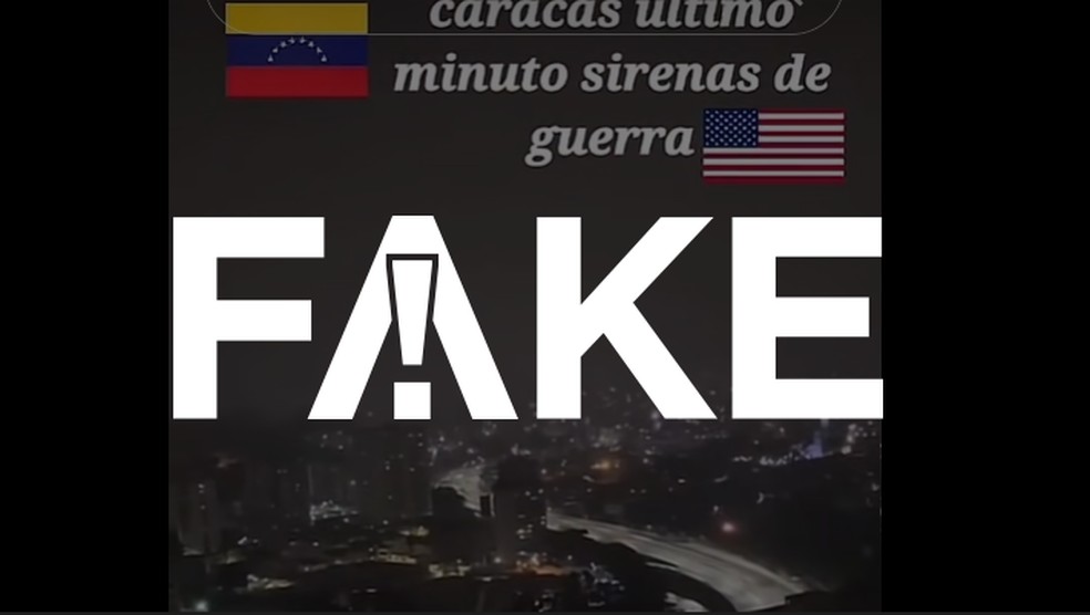 Não há sirenes tocando na Venezuela — Foto: g1