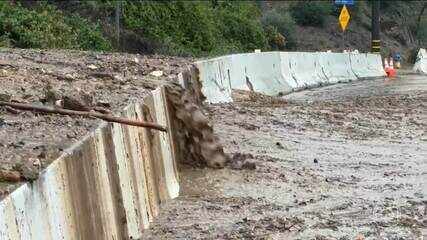 Califórnia tem emergência por causa de enchentes