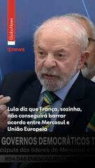Lula diz que França, sozinha, não conseguirá barrar acordo entre Mercosul e União Europeia