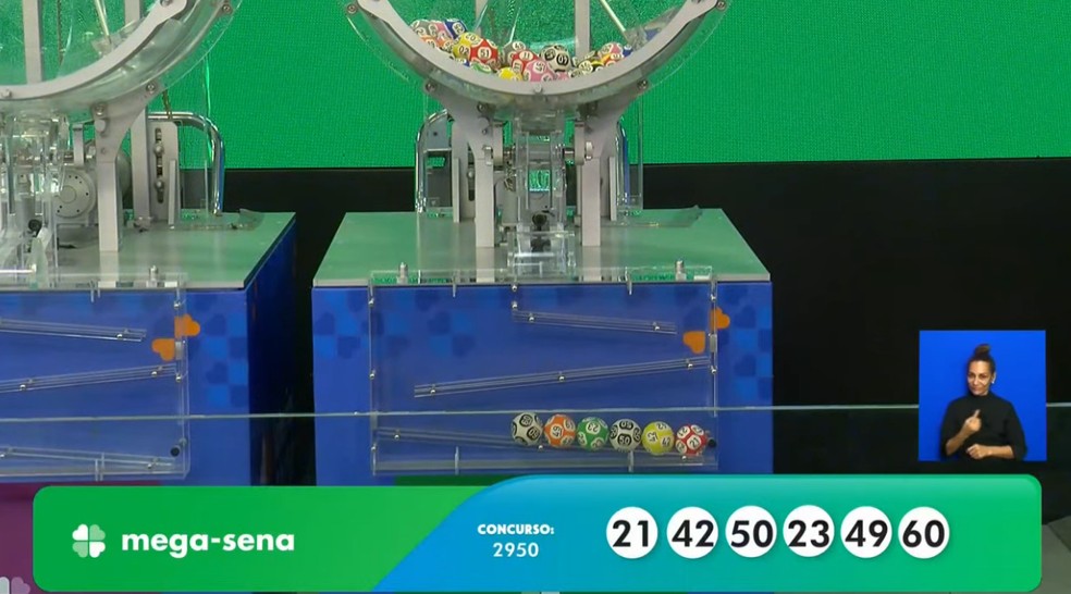 Mega-Sena, concurso 2.950 — Foto: Reprodução/Caixa