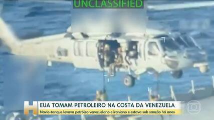 EUA apreendem navio petroleiro na costa da Venezuela